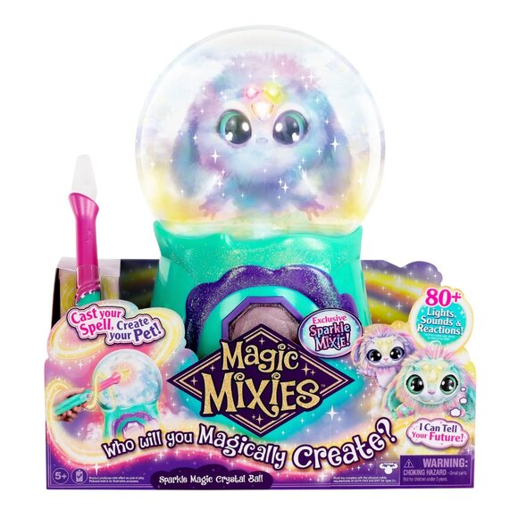 Magic Mixies Magical Misting Crystal Ball Interactive 8" Mixes Blue Plush Toy - Picture 1 of 9